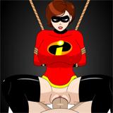 Helen Parr in ropes