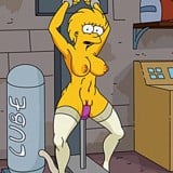 Adult Lisa Simpsons on sex machine show