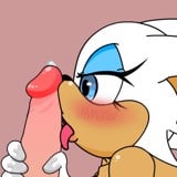 Rouge the Bat licking